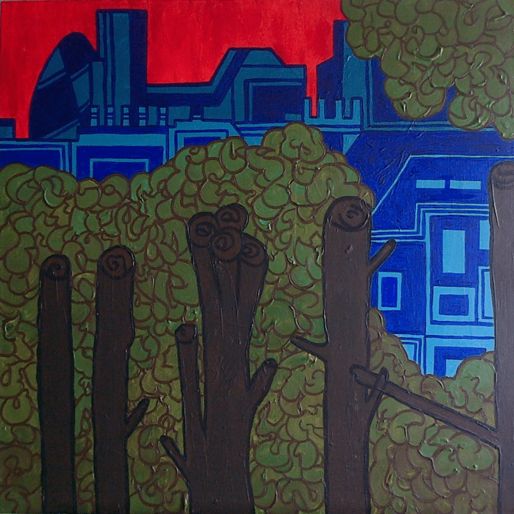 MEETING WINDOW. Acrylic on canvas.